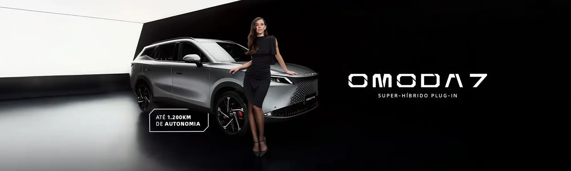 Omoda 7 super-híbrido plug-in com até 1.200 km de autonomia