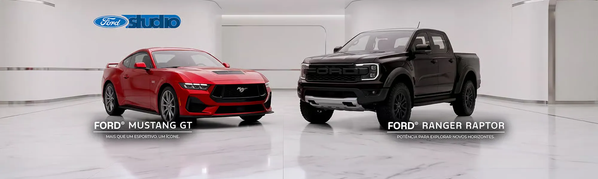 Ford Studio — Mustang GT e Ranger Raptor